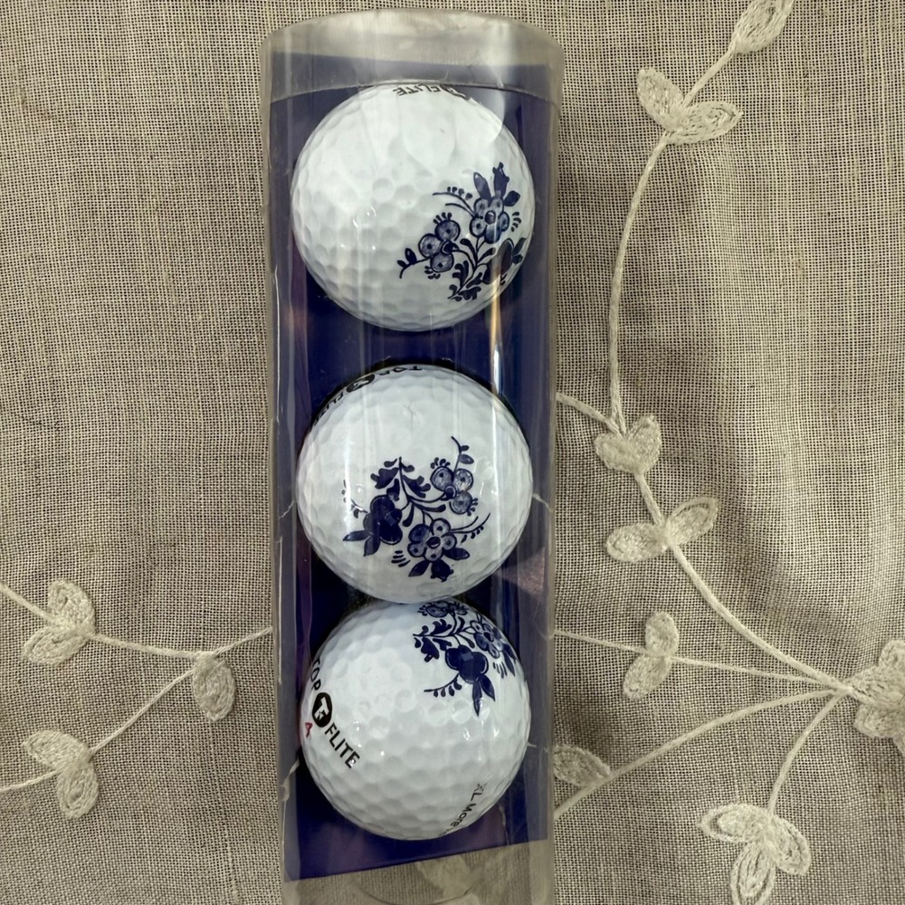 Top Flite Golf Balls‎ Delft Design Holland Gallery 3-Ball Tube Set